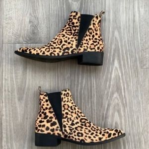 Steve Madden cheetah print booties.